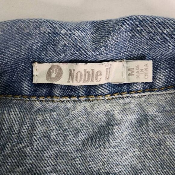Distressed Denim Jacket Noble U Size M - Picture 3 of 6
